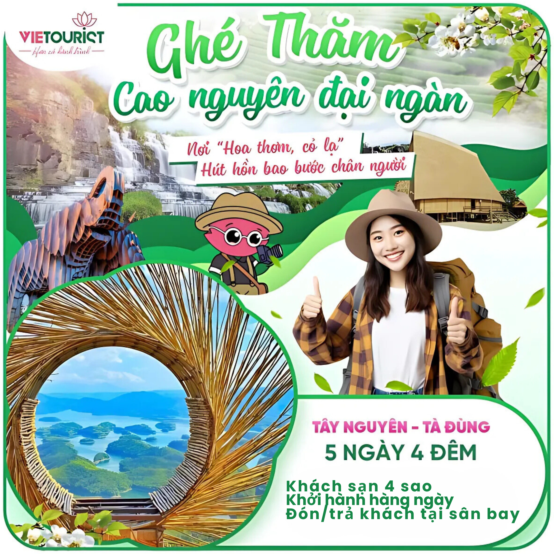 TOUR DU LỊCH TÂY NGUYÊN - TÀ ĐÙNG